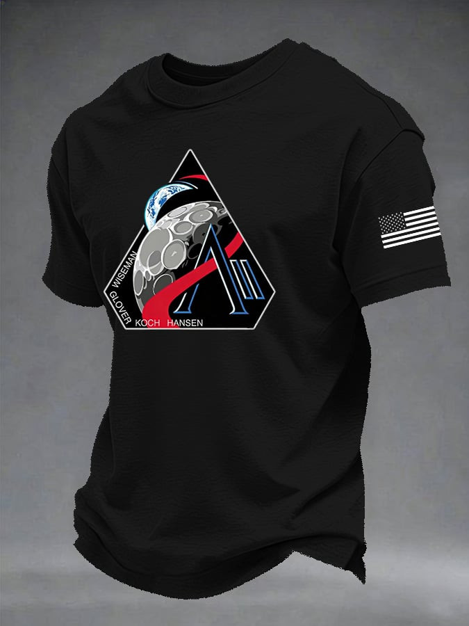 NASA Artemis II Mission Patch T-Shirt Wiseman Glover Koch Hansen Clothing Gift Ideas