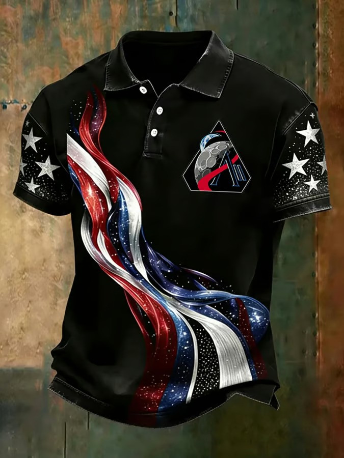 NASA Artemis II Mission Polo Shirt 2026 Crewed Moon Flight Apparel Gift For Men