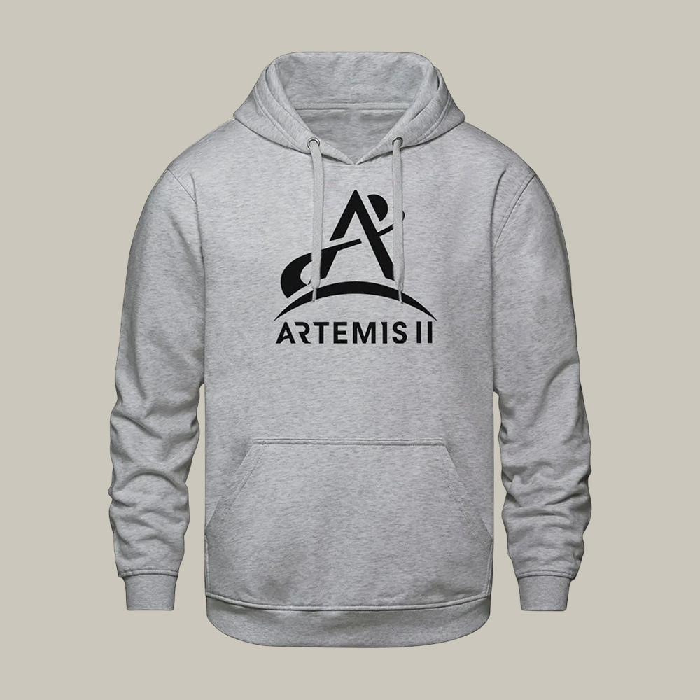 NASA Artemis II Space Logo Hoodie First Lunar Flyby 2026 Hooded Sweatshirt Gift For Space Lovers