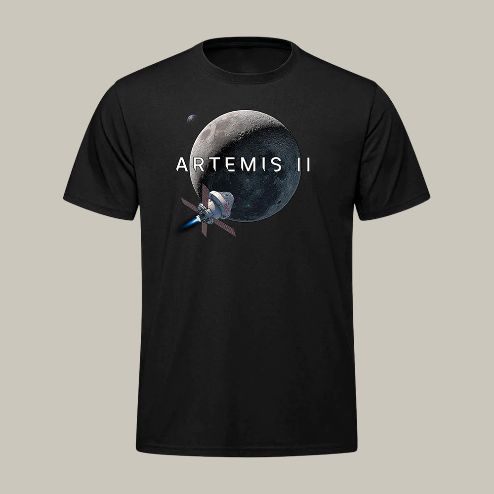 NASA Artemis II Space Mission Logo T-Shirt First Lunar Flyby 2026 Clothes Husband Gift Idea