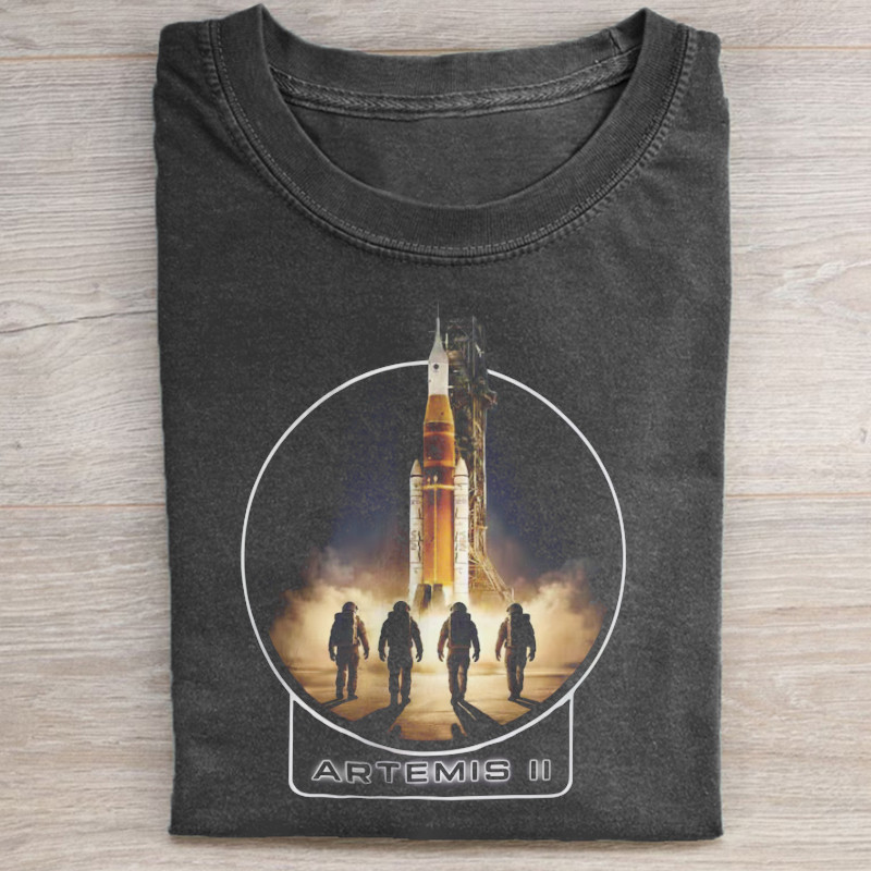 NASA Artemis II Space Mission T-Shirt Moon Program Fan Apparel Gift For Space Lovers
