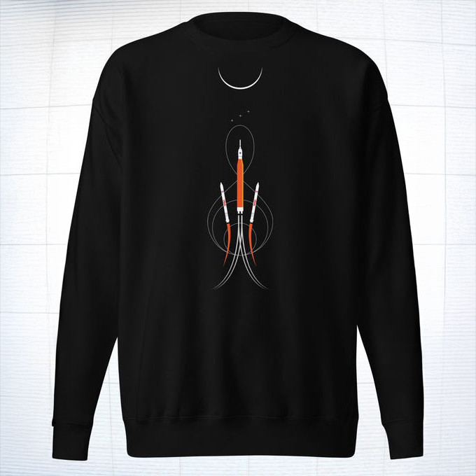 NASA Artemis II Sweatshirt Rocket Launch To Moon Merchandise Gift For Science Geeks