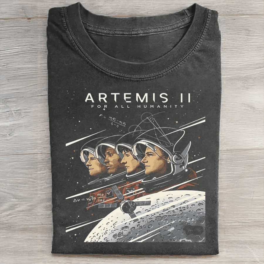 NASA Artemis II T-Shirt For All Humanity Shirt Future Astronaut Gift
