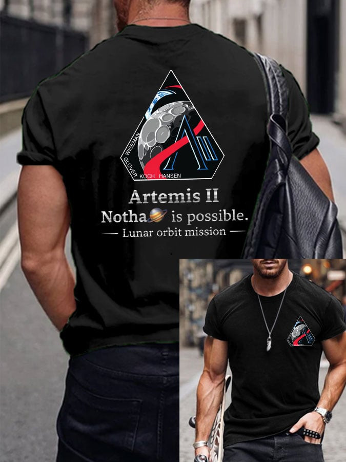 NASA Artemis II T-Shirt Lunar Orbit Mission Tee Gift For Aspiring Pilot
