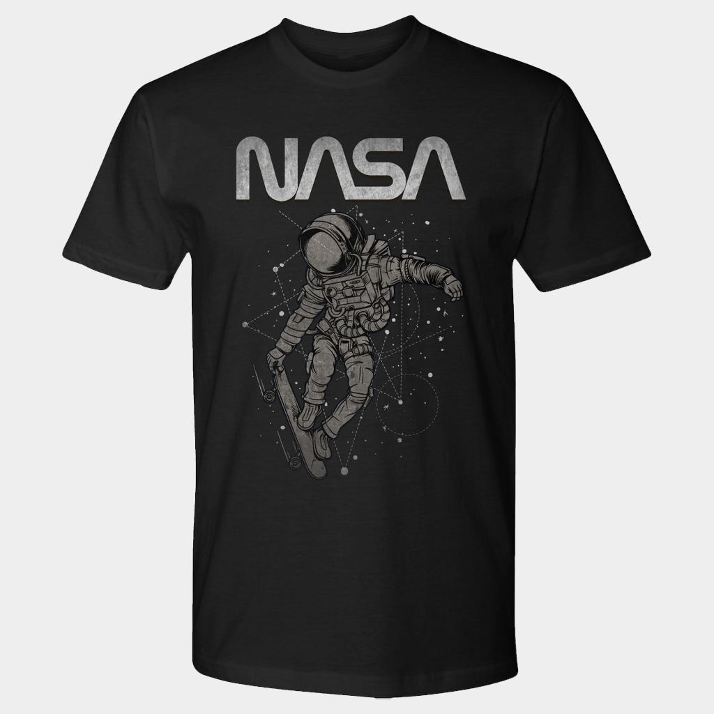NASA Merch NASA Worm Logo Shirt Space Shred T-Shirt Gift Ideas For Husband
