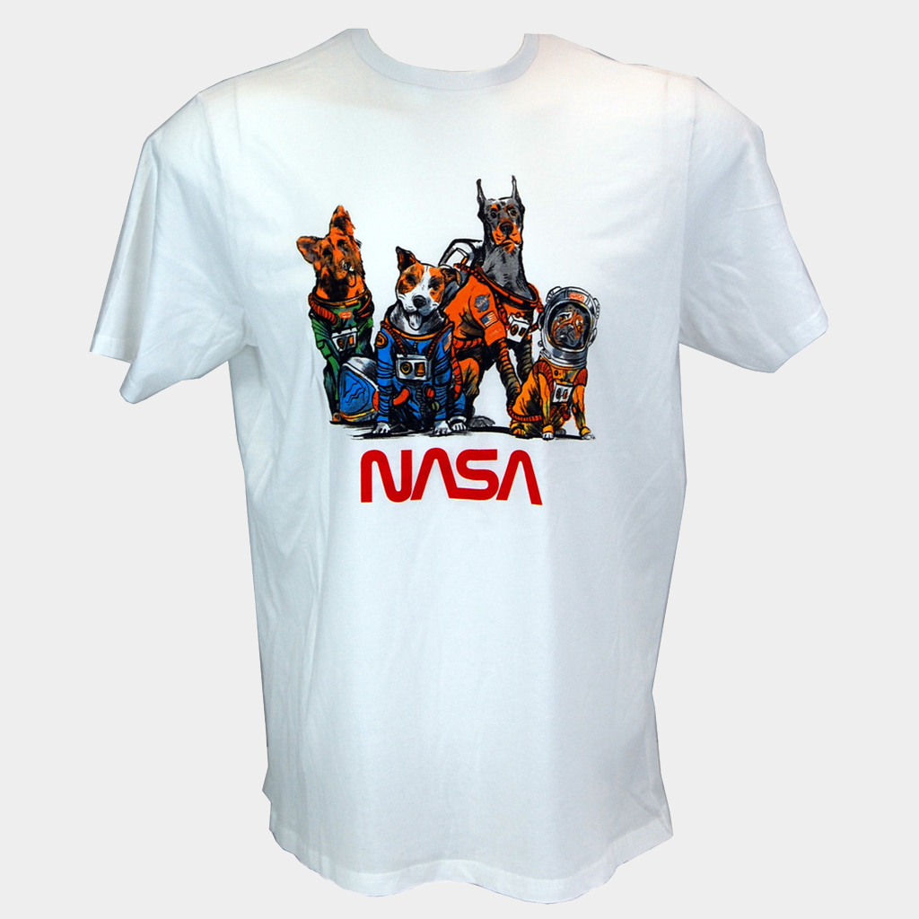 NASA Merch Space Animal T-Shirt NASA Worm Logo Shirt Best Gifts For Dad