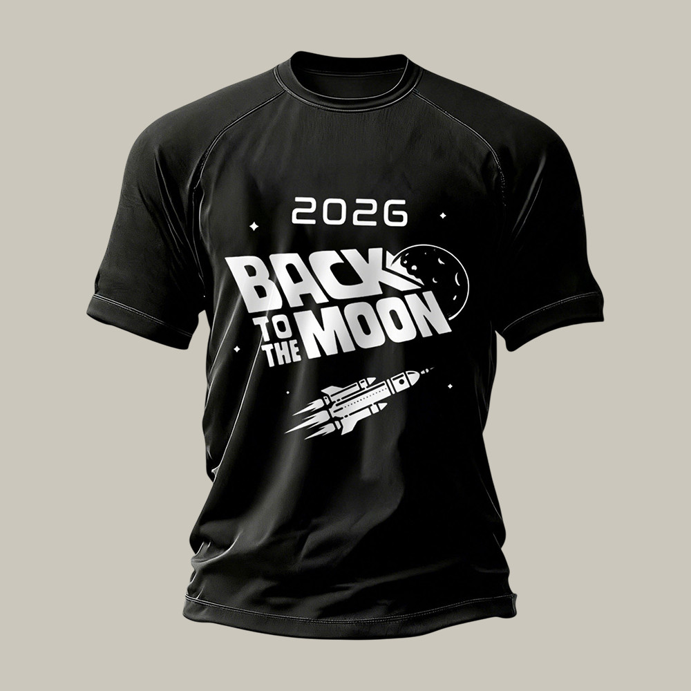 NASA Moon Mission 2026 T-Shirt Rocket To The Moon Apparel Science Teacher Gift