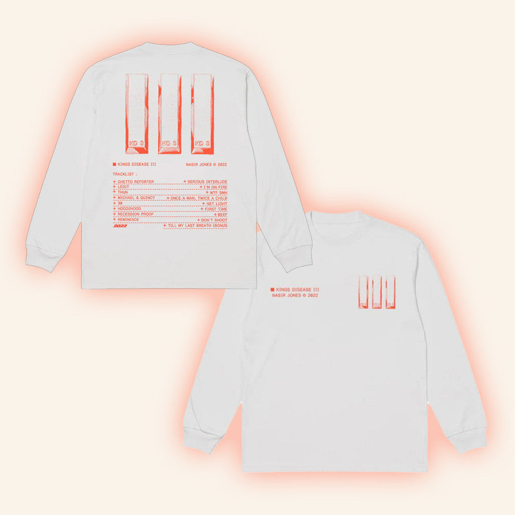 Nasir Jones Merch Kdiii Long Sleeve Shirt Gifts For Besties