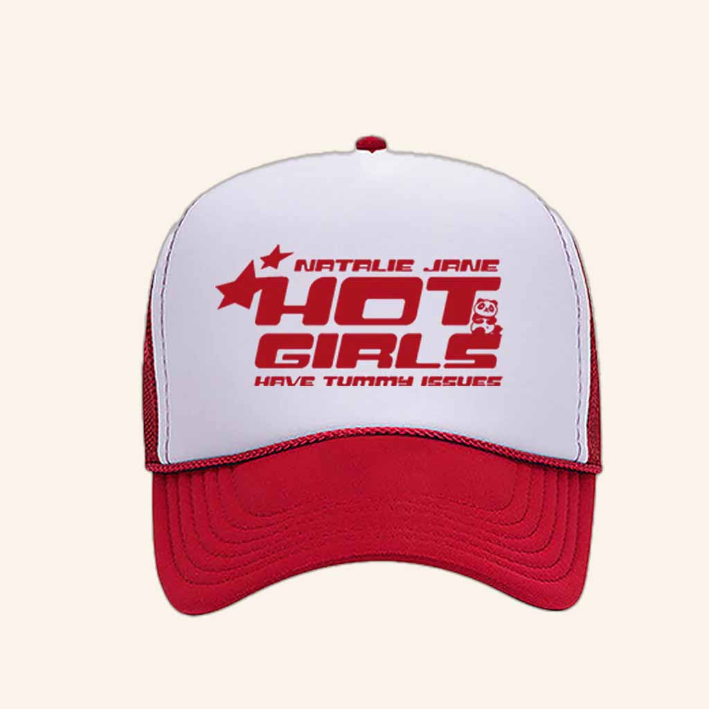 Natalie Jane Merch Hot Girls Have Tummy Issues Trucker Hat Gifts For Music Fans Natalie Jane Merch Hot Girls Have Tummy Issues Trucker Hat Gifts For Music Fans
