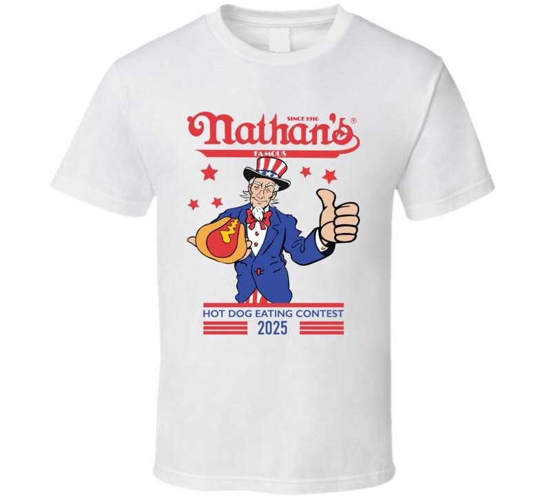 Nathans Famous Hot Dog Eating Contest Joey Chestnut 2025 TShirt Gift For Hot Dog Eating Contest