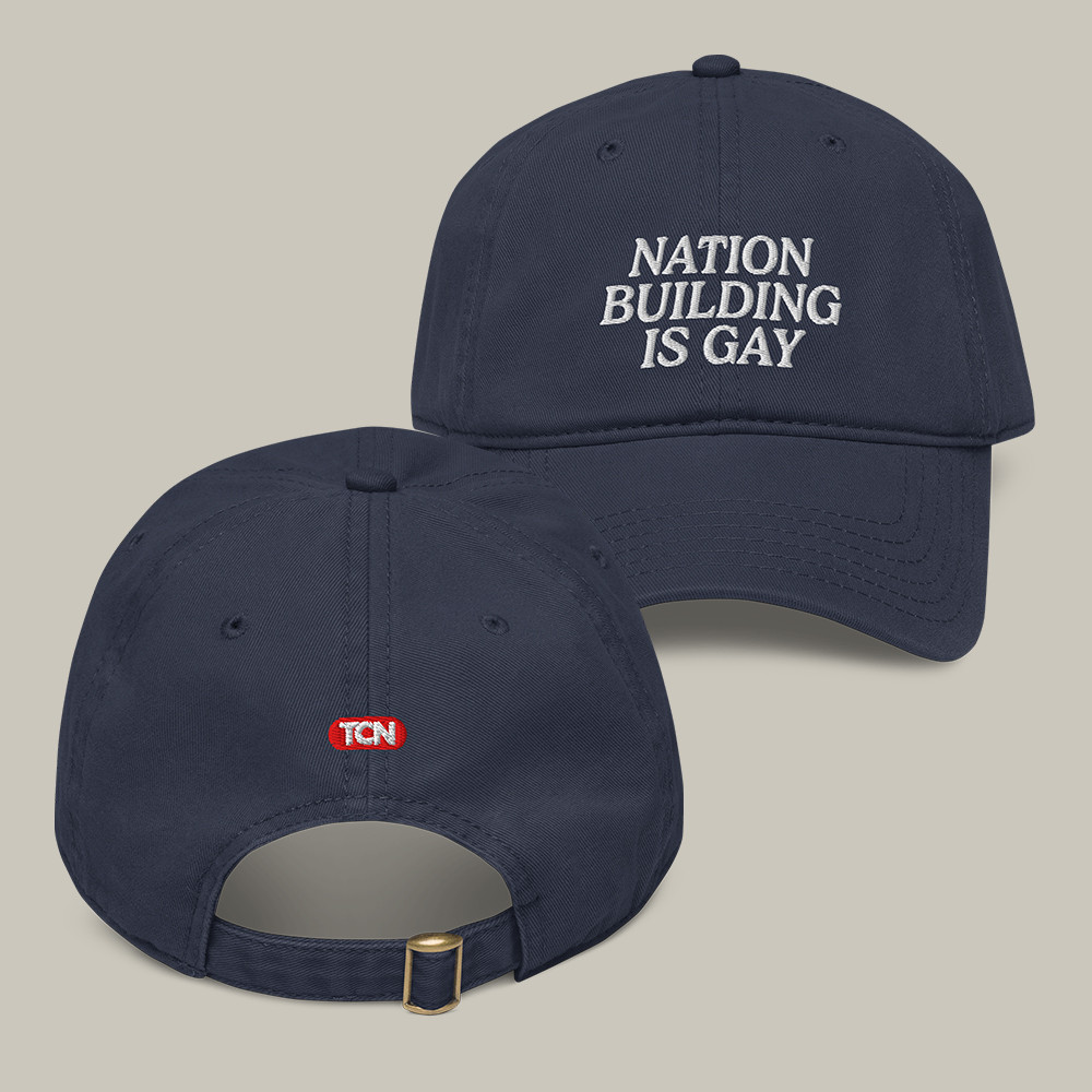 Nation Building Is Gay Hat Tucker Carlson Network Merch Present Idea For Husband