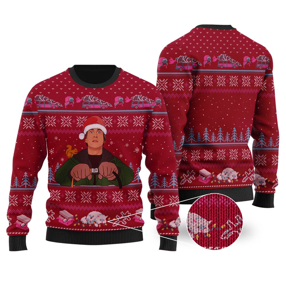 Nation Lampoons Christmas Vacation Ugly Sweater Cardinal Red Trending Christmas Merch Gift 2025 Collection