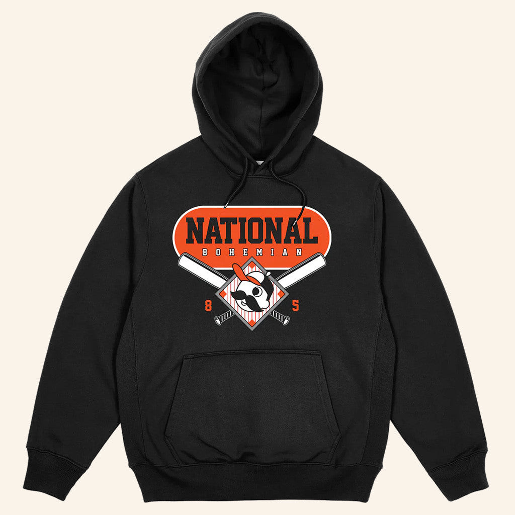 National Bohemian Merch Baseball Season Black Hoodie Best Gifts For Husband