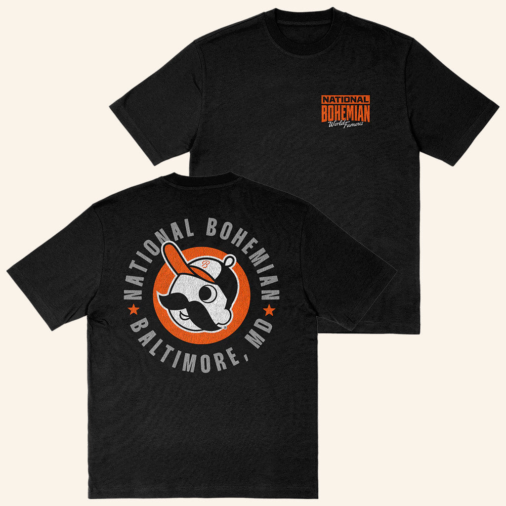 National Bohemian Merch Black T-Shirt Gifts For Father