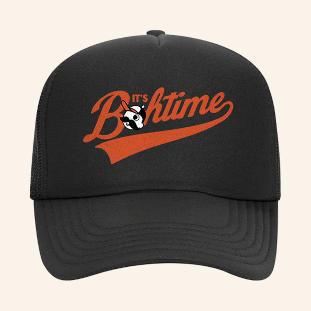 National Bohemian Merch Bohtime Black Trucker Hat Best Gifts For Husband