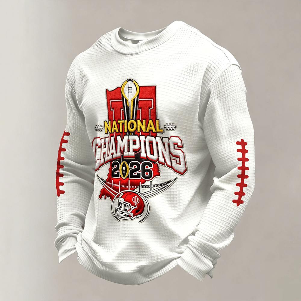 National Champions 2026 Indiana Hoosiers Long Sleeve Shirt Game Day Merchandise