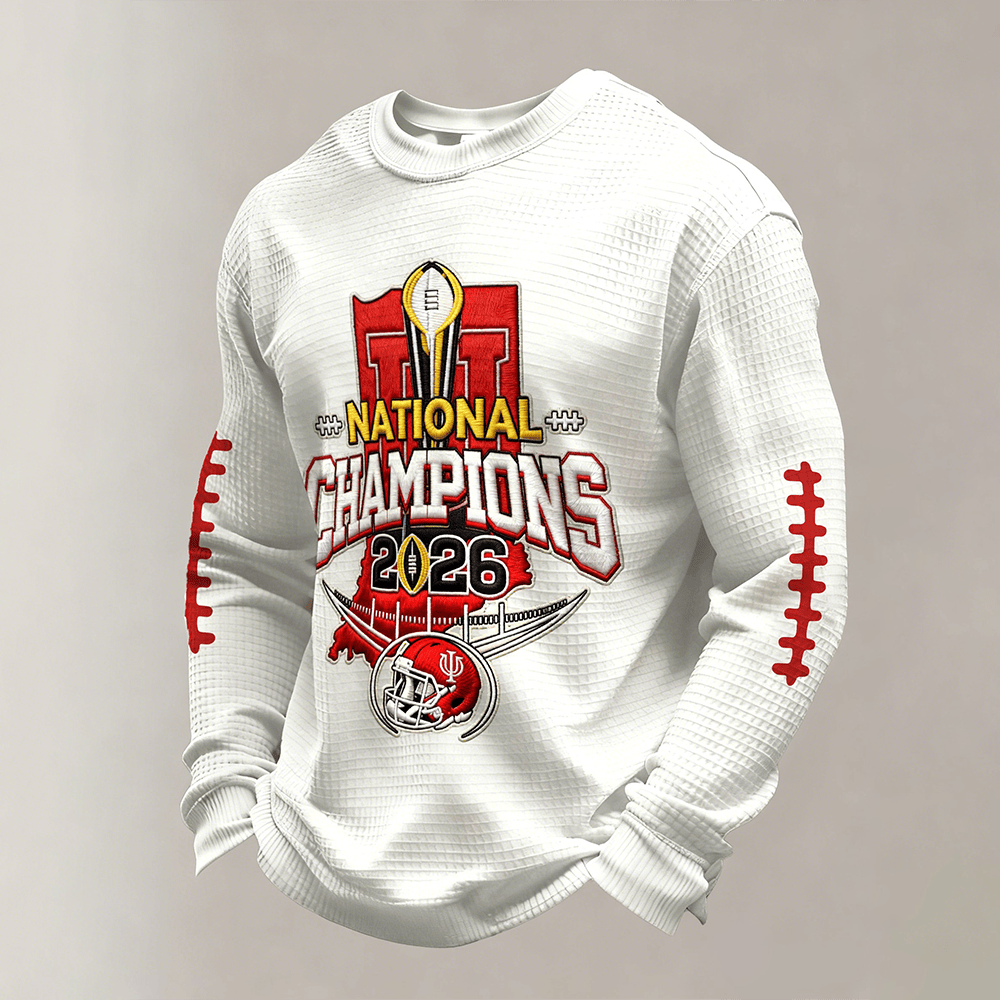 National Champions Indiana 2026 Long Sleeve Shirt IU Football National Championship Merch