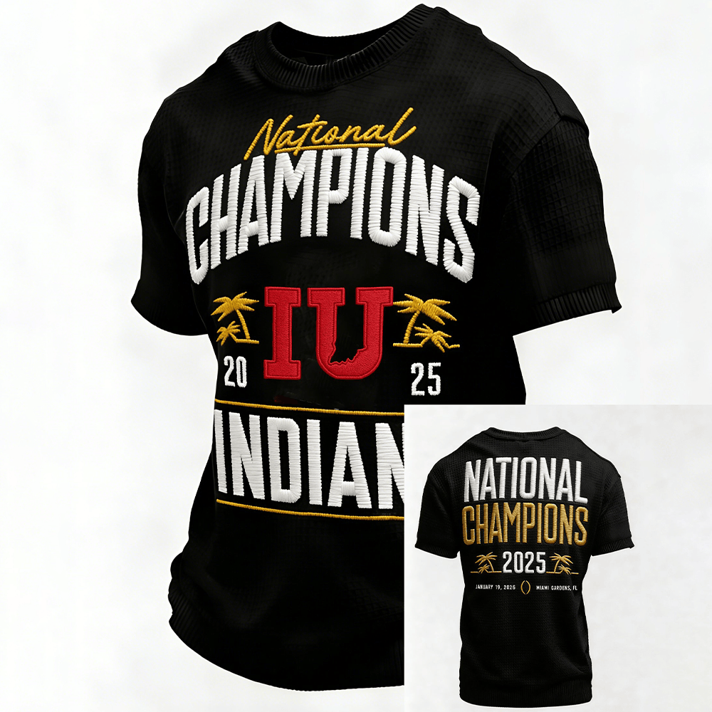 National Champions IU Indiana Hoosiers T-Shirt Indiana Hoosiers Clothes Gift For Him