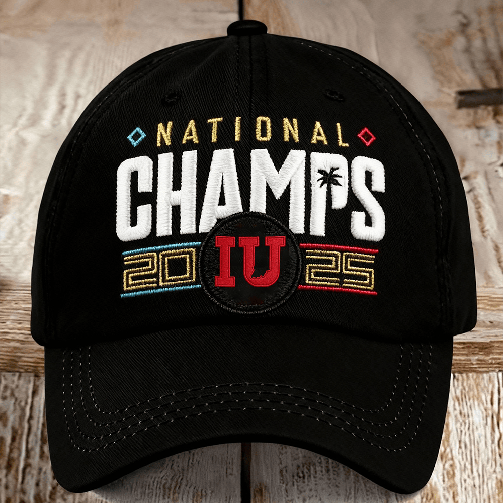 National Champs 2026 Hat Indiana Hoosiers Cap Football Merchandise