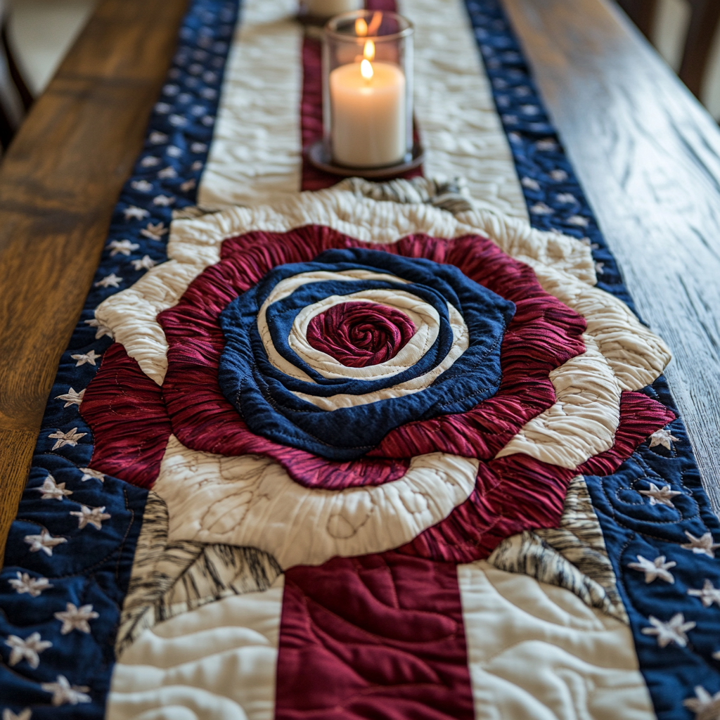 National Glory Quilted Table Runner Dinner Table Decor Gifts For A Patriotic Person