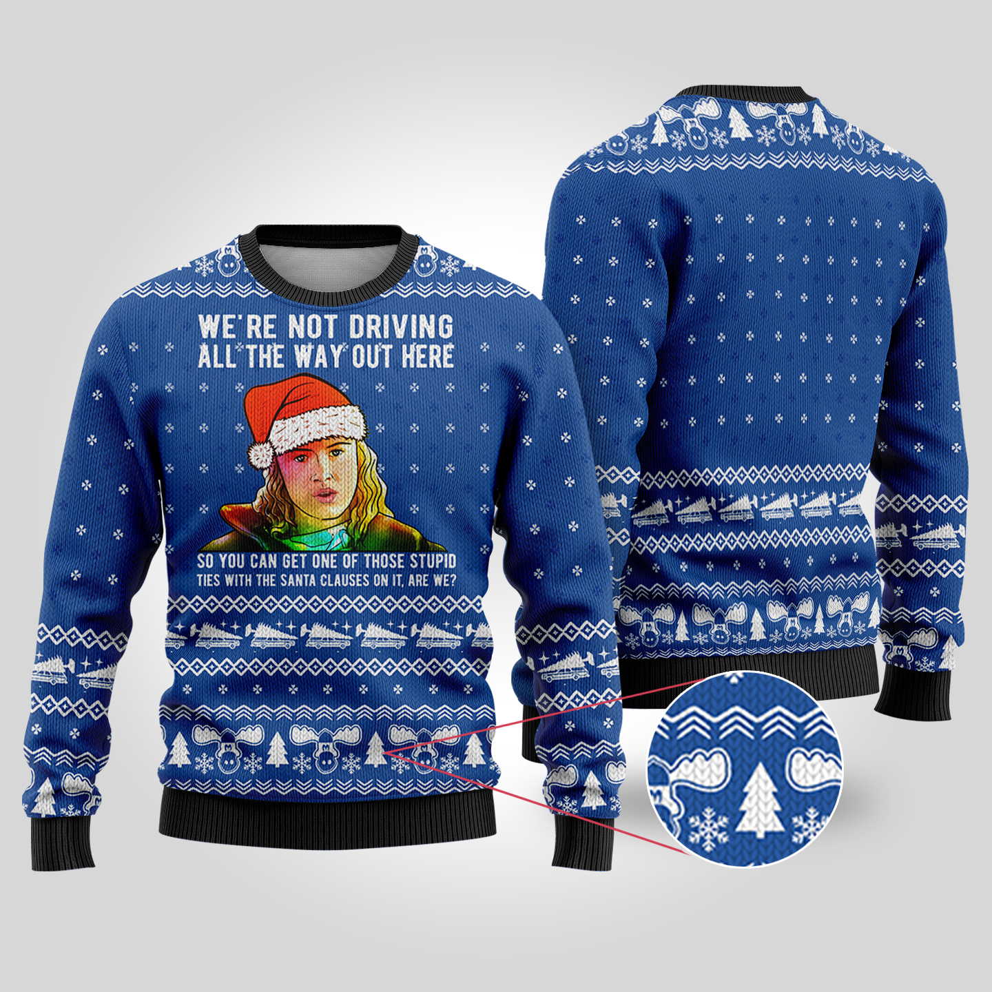 National Lampoon Audrey Not Driving Royal Ugly Christmas Sweater Special Merch Gift Idea for Festive Celebrations