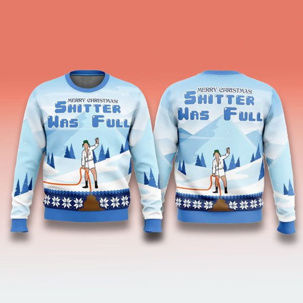 National Lampoon's Christmas Vacation Shitter was Full Ugly Sweater Funny Christmas Clothing