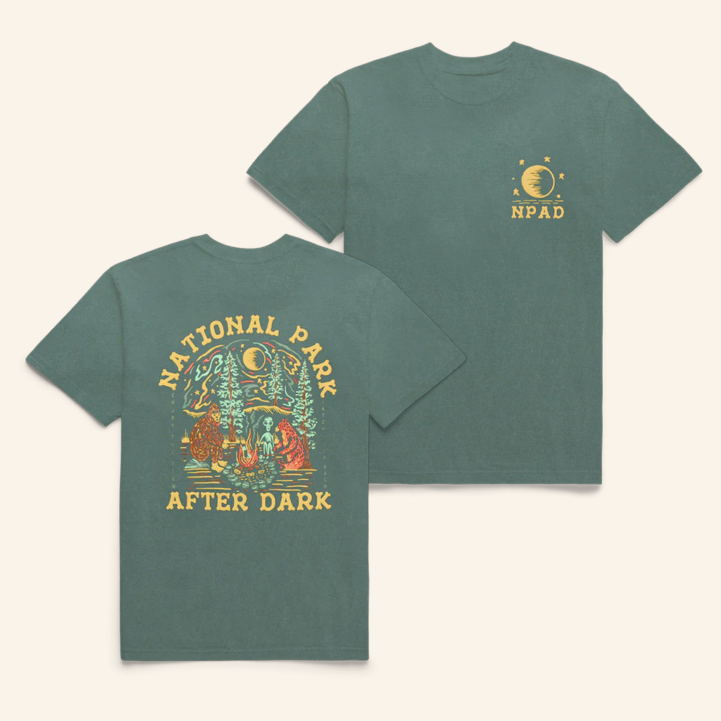 National Park After Dark Merch Cryptid Campfire T-Shirt Gifts For Best Friends National Park After Dark Merch Cryptid Campfire T-Shirt Gifts For Best Friends