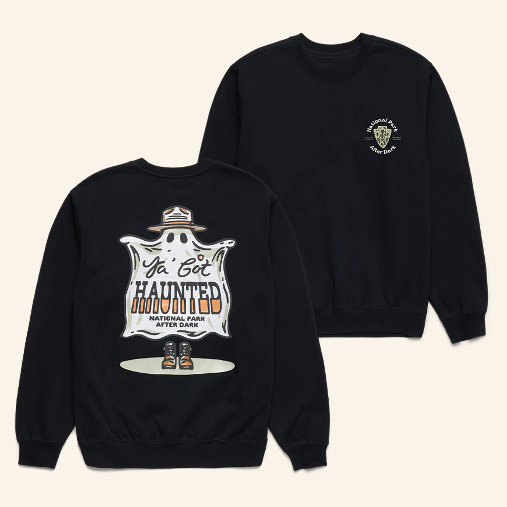 National Park After Dark Merch Haunted Black Sweatshirt Halloween Gift For Her National Park After Dark Merch Haunted Black Sweatshirt Halloween Gift For Her