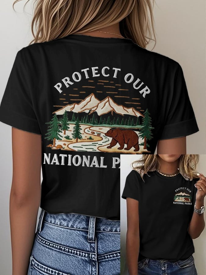National Park Protection T-Shirt Gifts For Women's