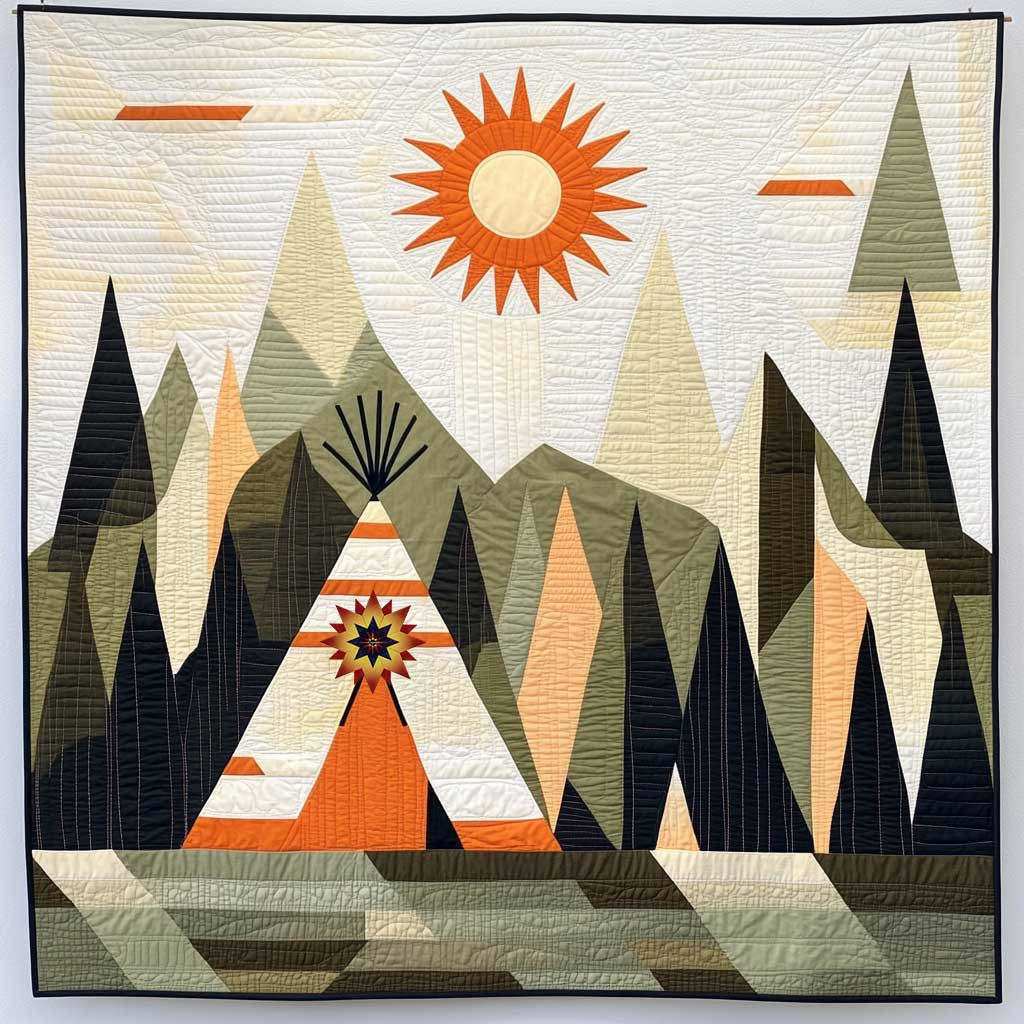 Native American Harmony Holiday Xmas Quilt Blanket Native American Themed Gifts