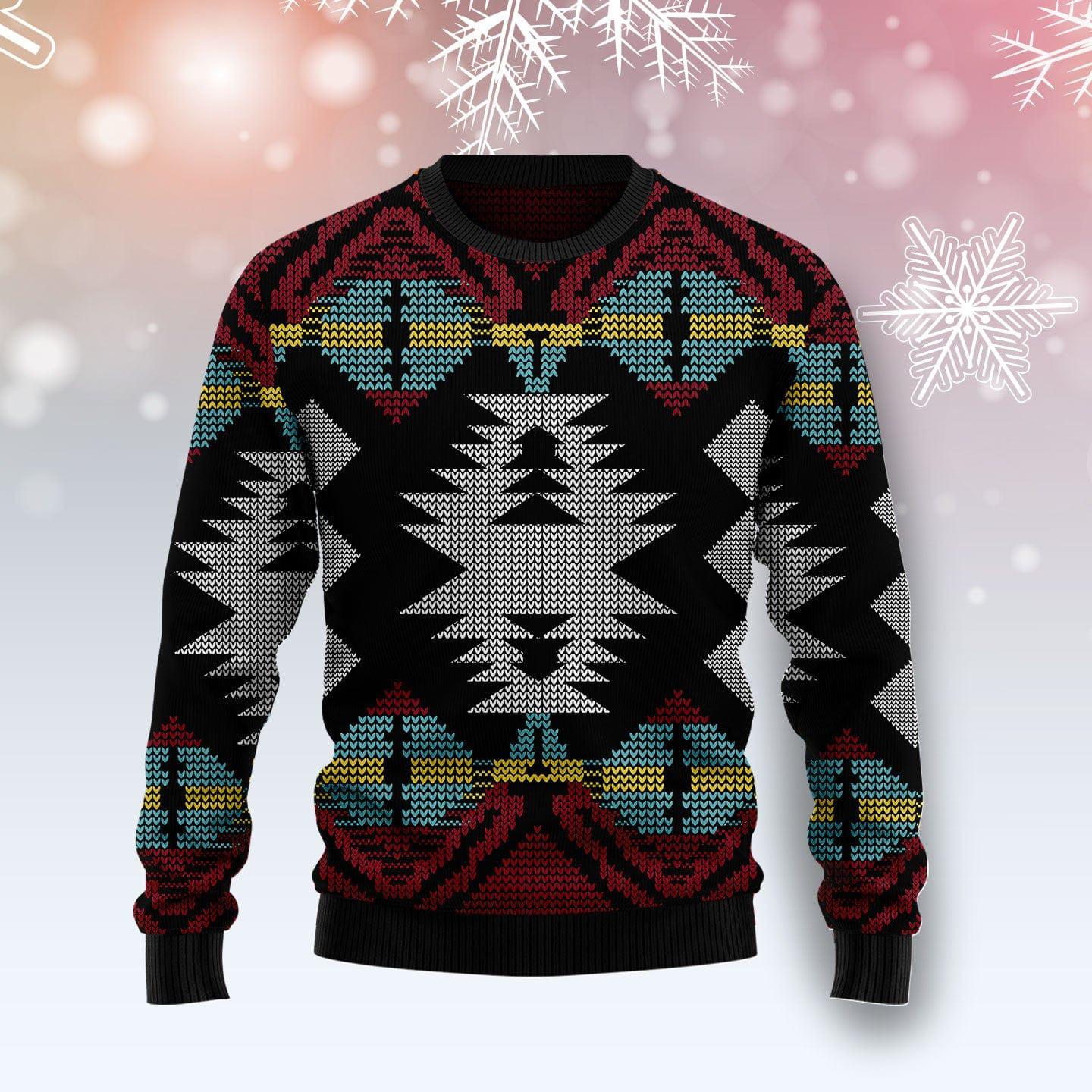 Native American Pattern Ugly Christmas Sweater Winter Clothing Christmas Gifts For Men