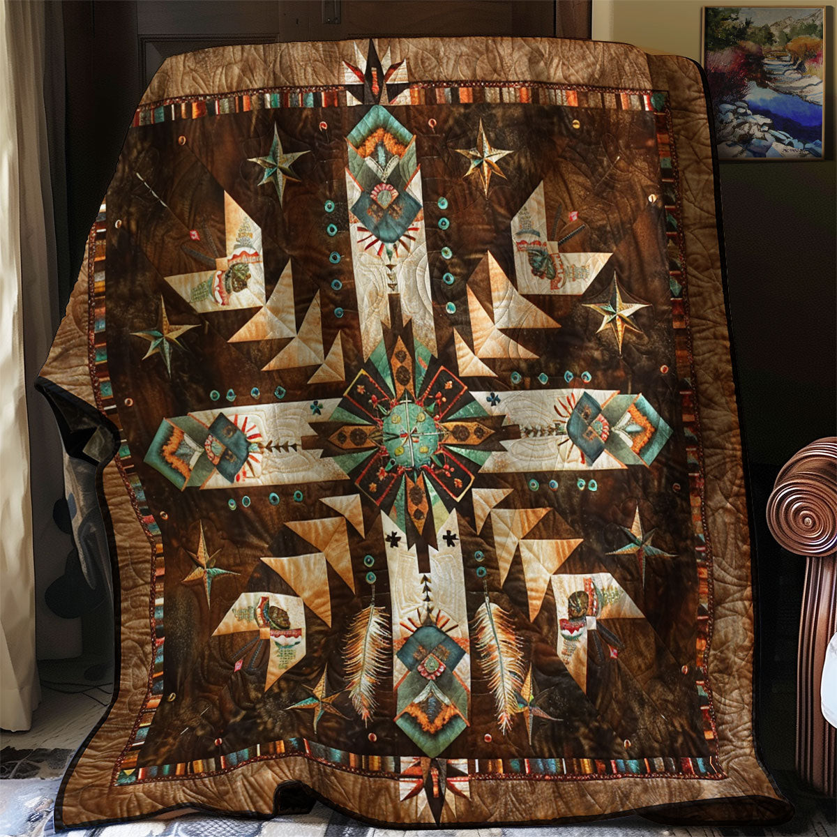Native American Quilt Blanket Couch Blanket Great Gifts For Mom