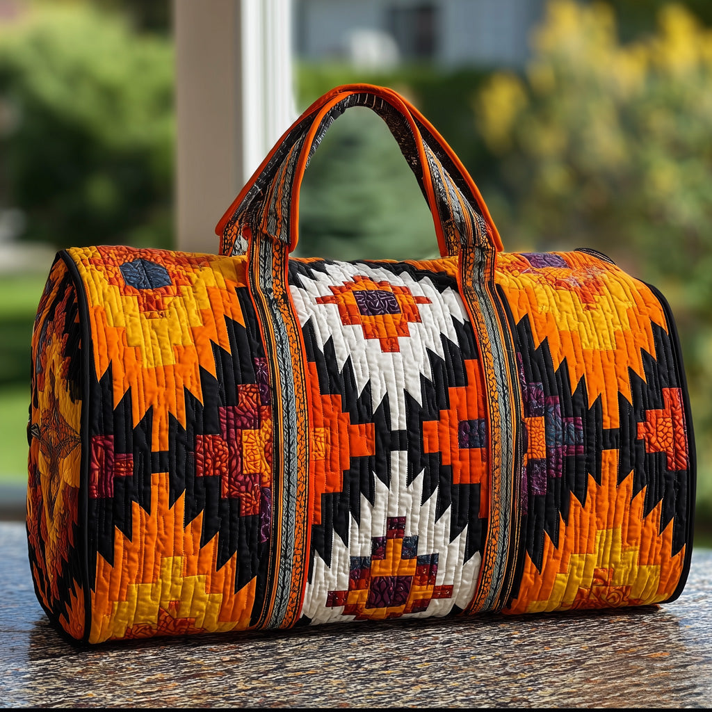 Native American Quilted Duffle Bag Thanksgiving Gift Idea