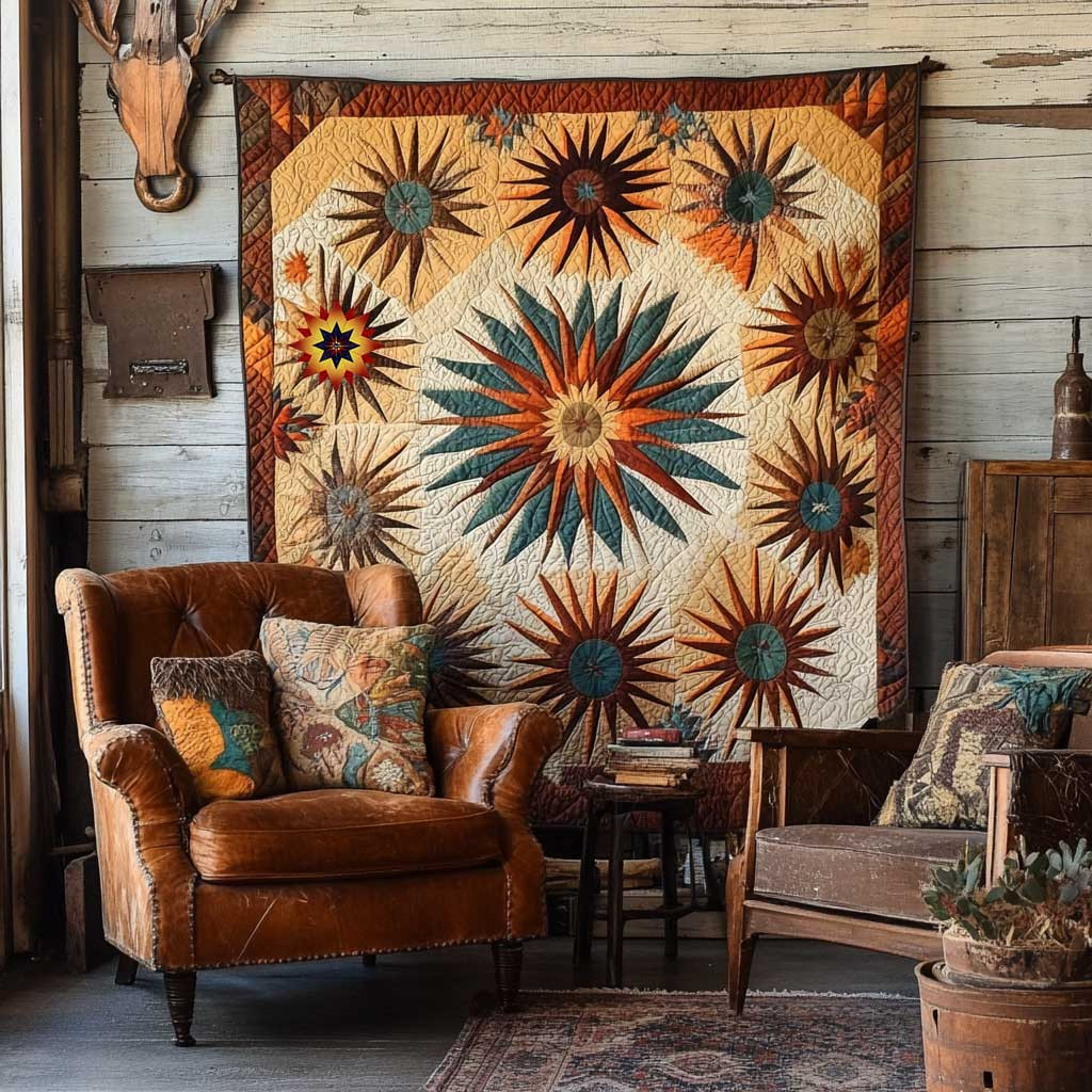 Native American Starburst Holiday Xmas Quilt Blanket Native American Christmas Gift Ideas