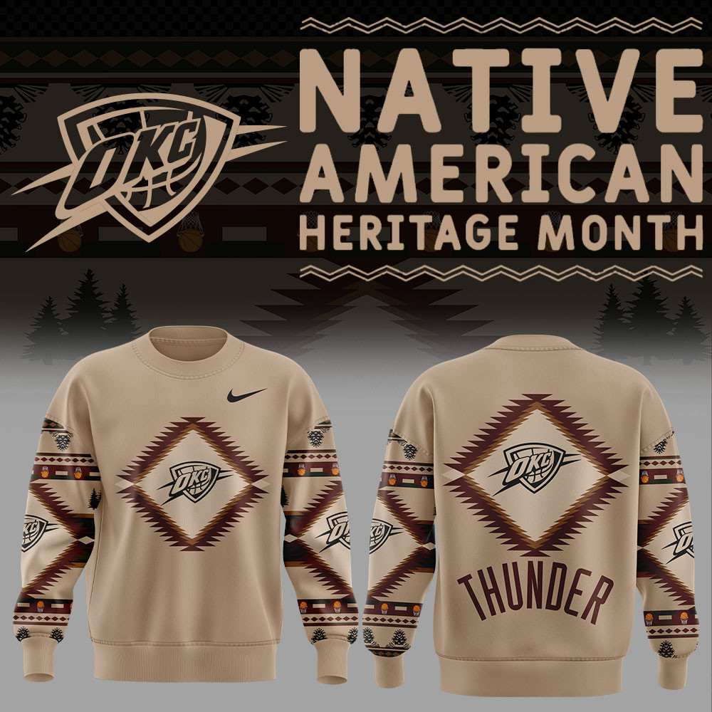 Native American Thunder Sweatshirt Gifts For Basketball Lovers