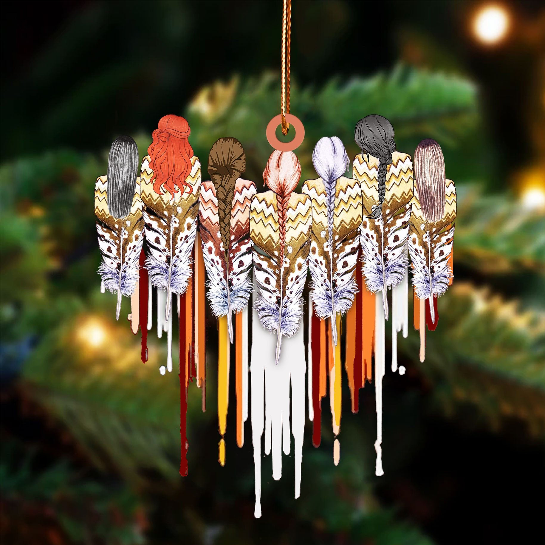 Native American Women Christmas Ornament Xmas Decor Christmas Gifts For Her