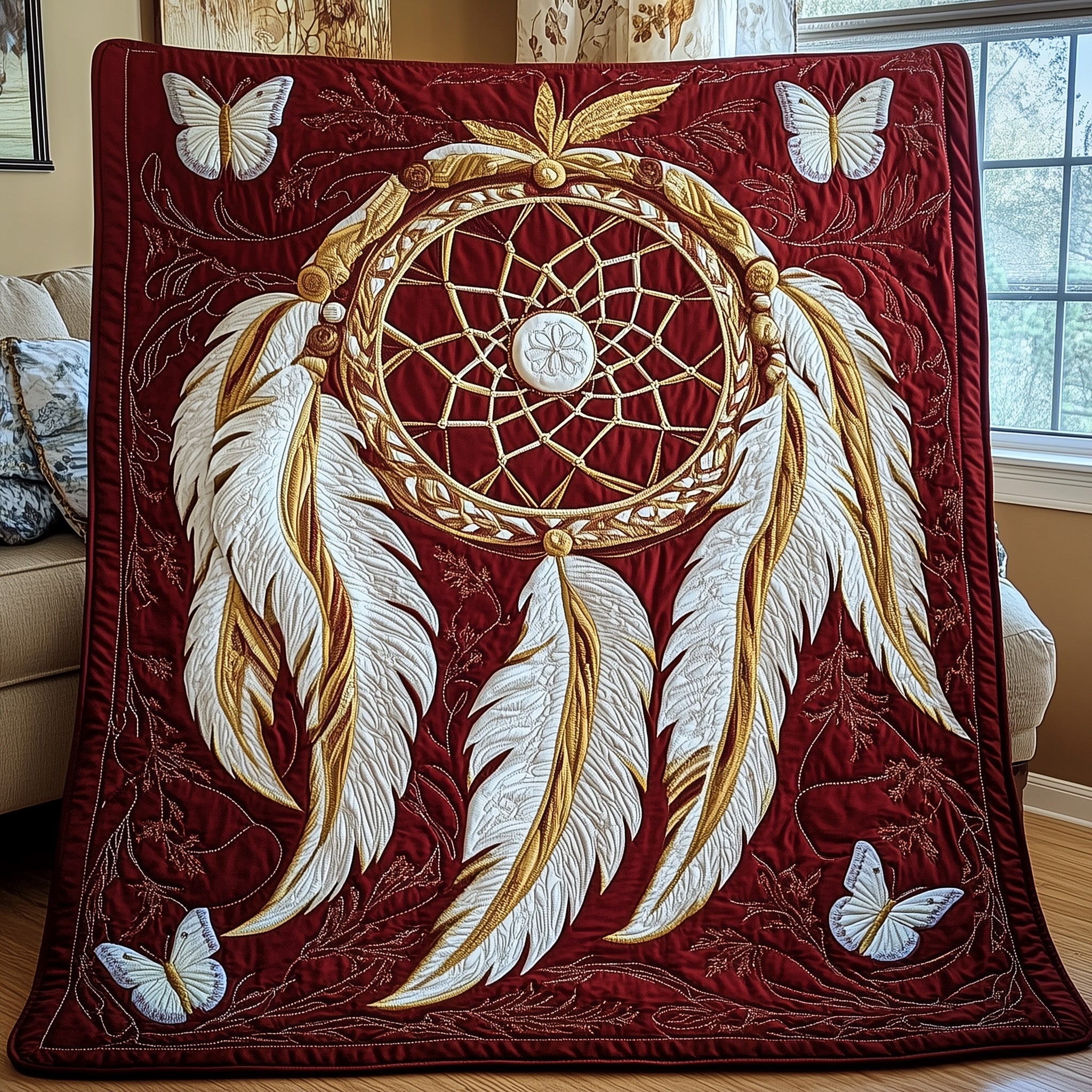 Native Dreams Quilted Blanket Cute Cozy BlanketValentines Gifts For Daughters