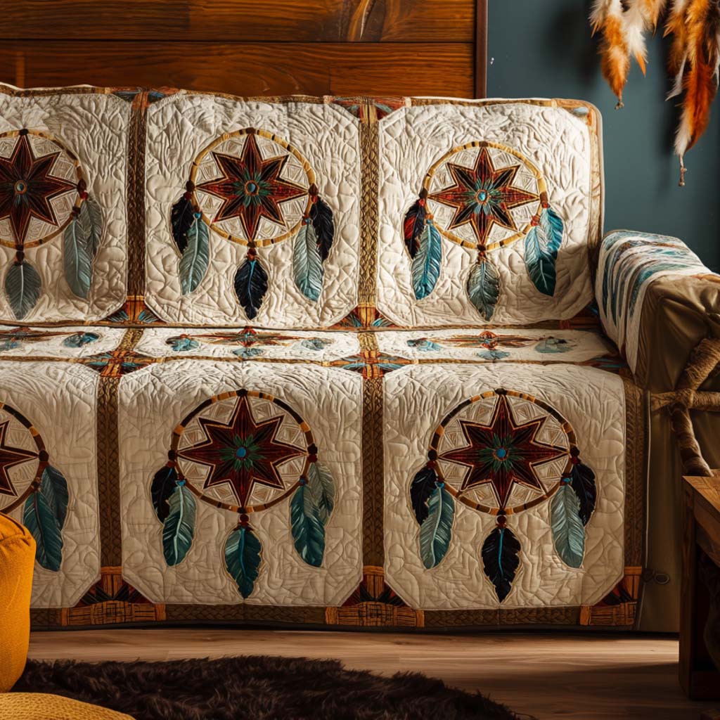 Native Quilted Sofa Cover Large Sofa Cover Useful Gift for Mom