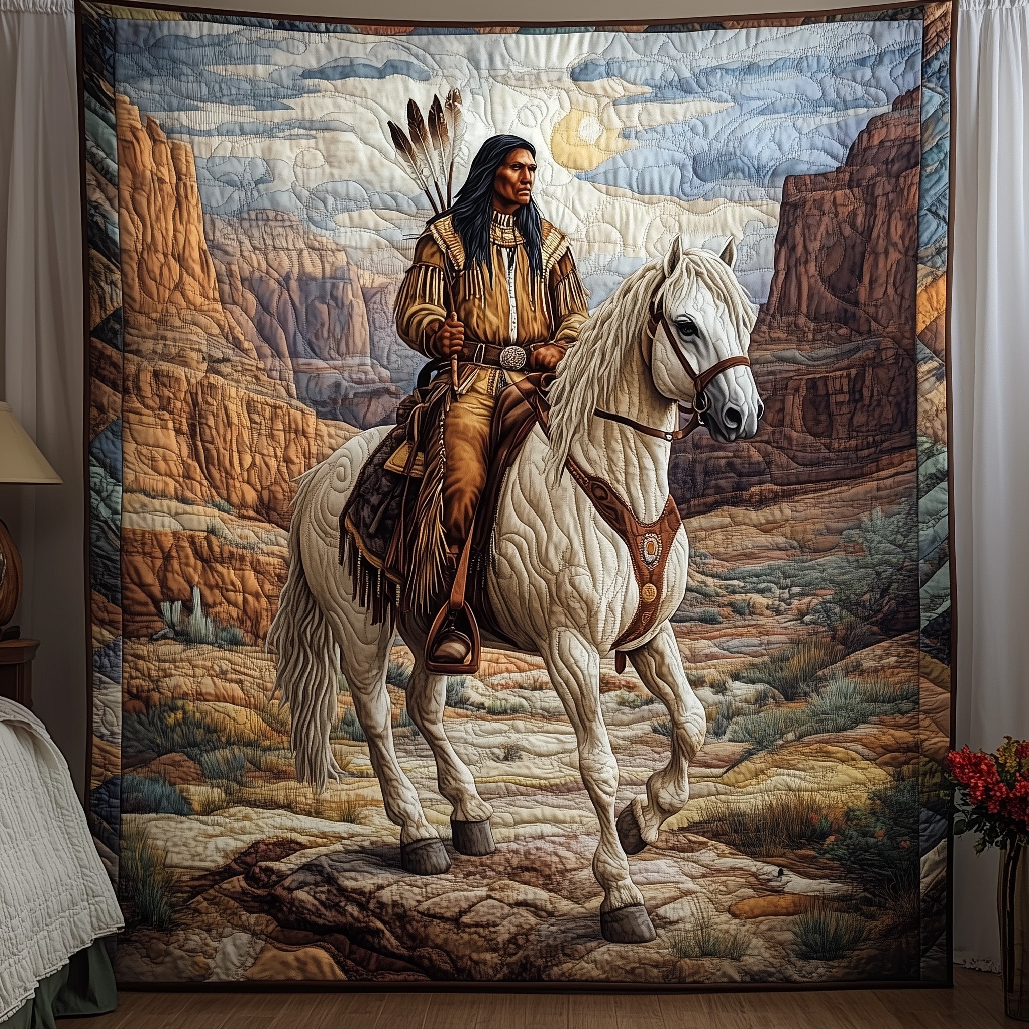 Native Soul Quilted Blanket Cute Cozy BlanketNative American Gifts