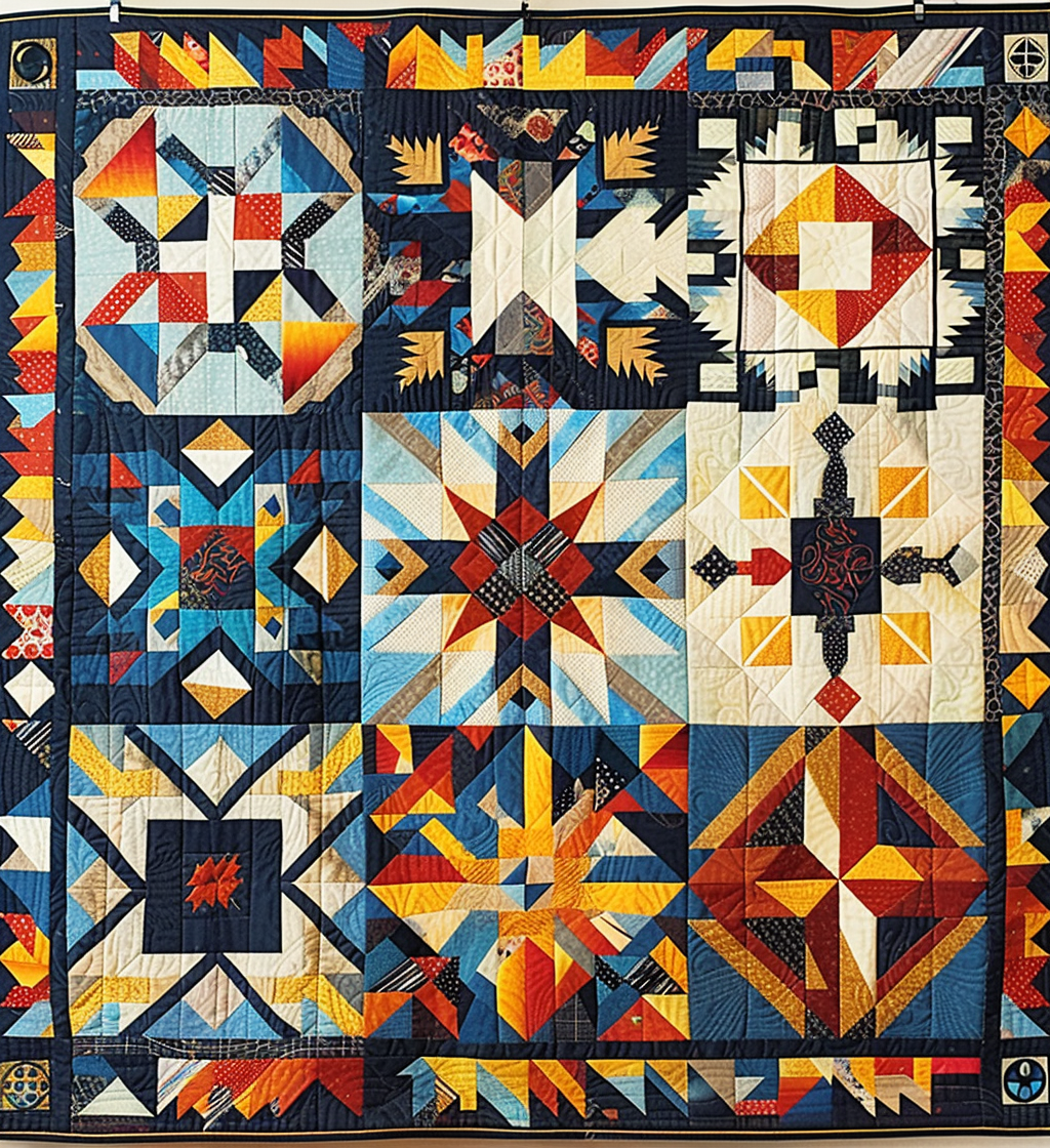 Native Spirit Quilted Blanket Native American Indian Gifts