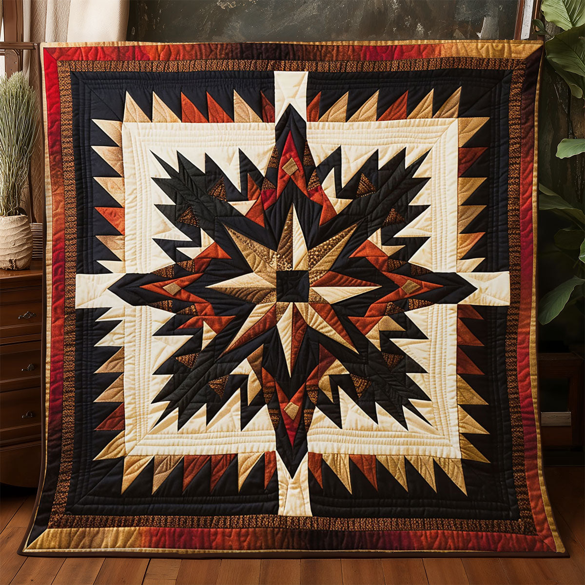 Native Star Quilt Unique Quilt Blanket Gift for Special Occasions