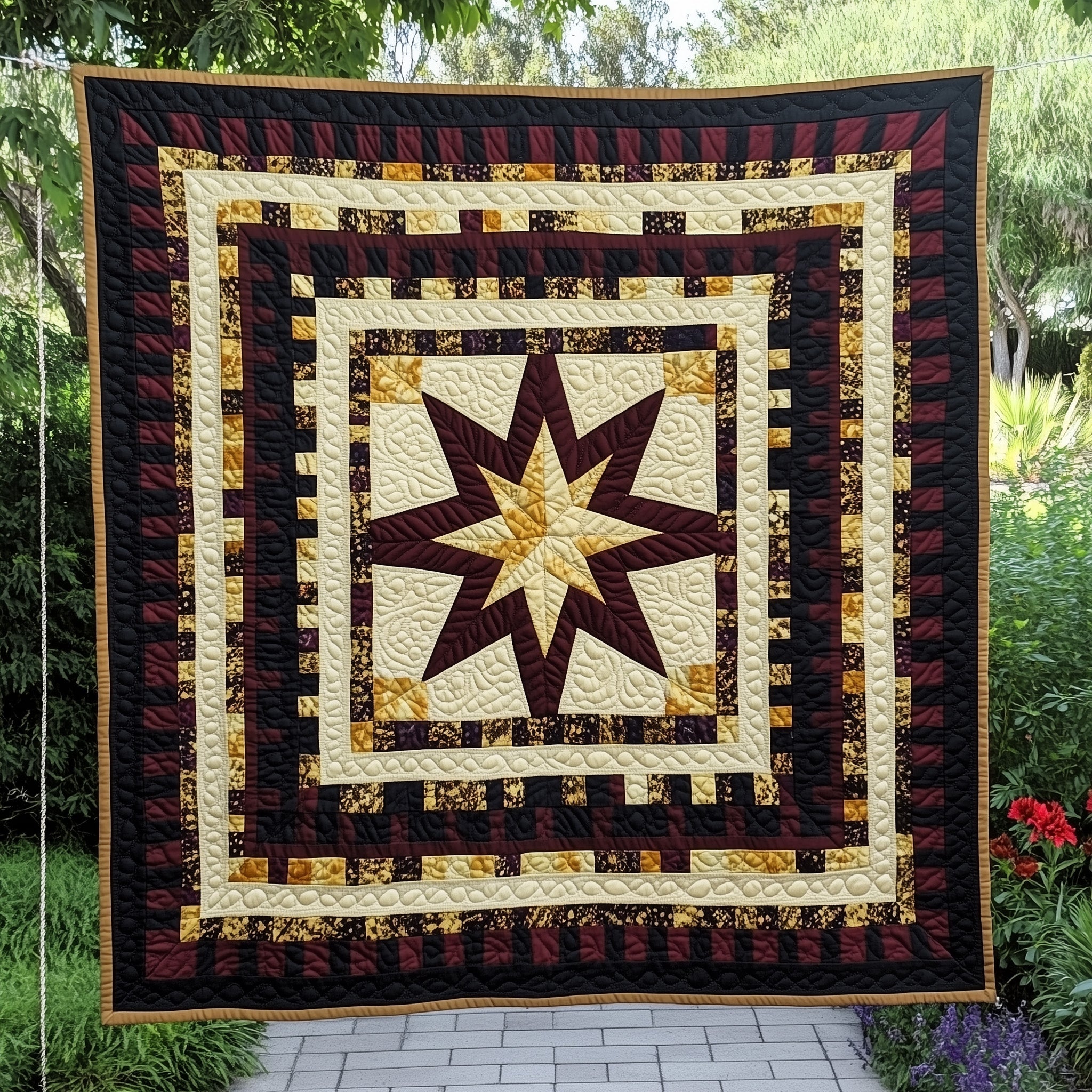 Native Star Quilted Blanket Cute Cozy BlanketNative American Presents