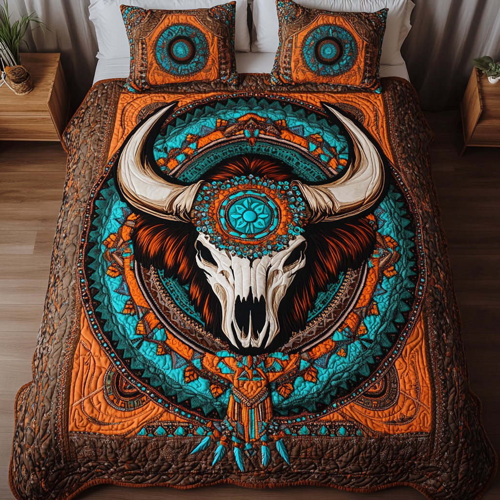 Native Strength Quilted Bedding Set Stylish Bedding Merch Gift for Home Lovers