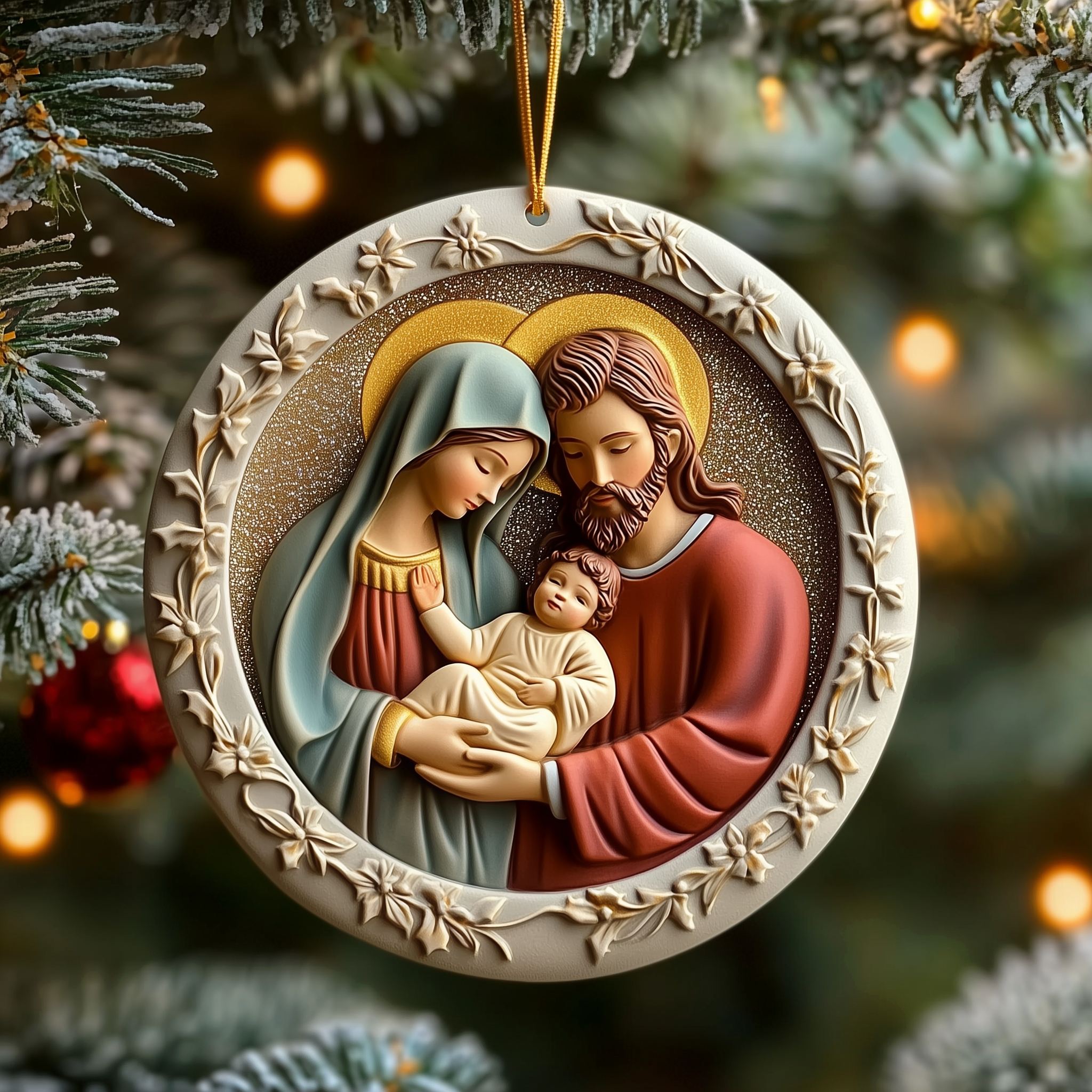 Nativity Acrylic Ornament Christmas Ornament for Friends