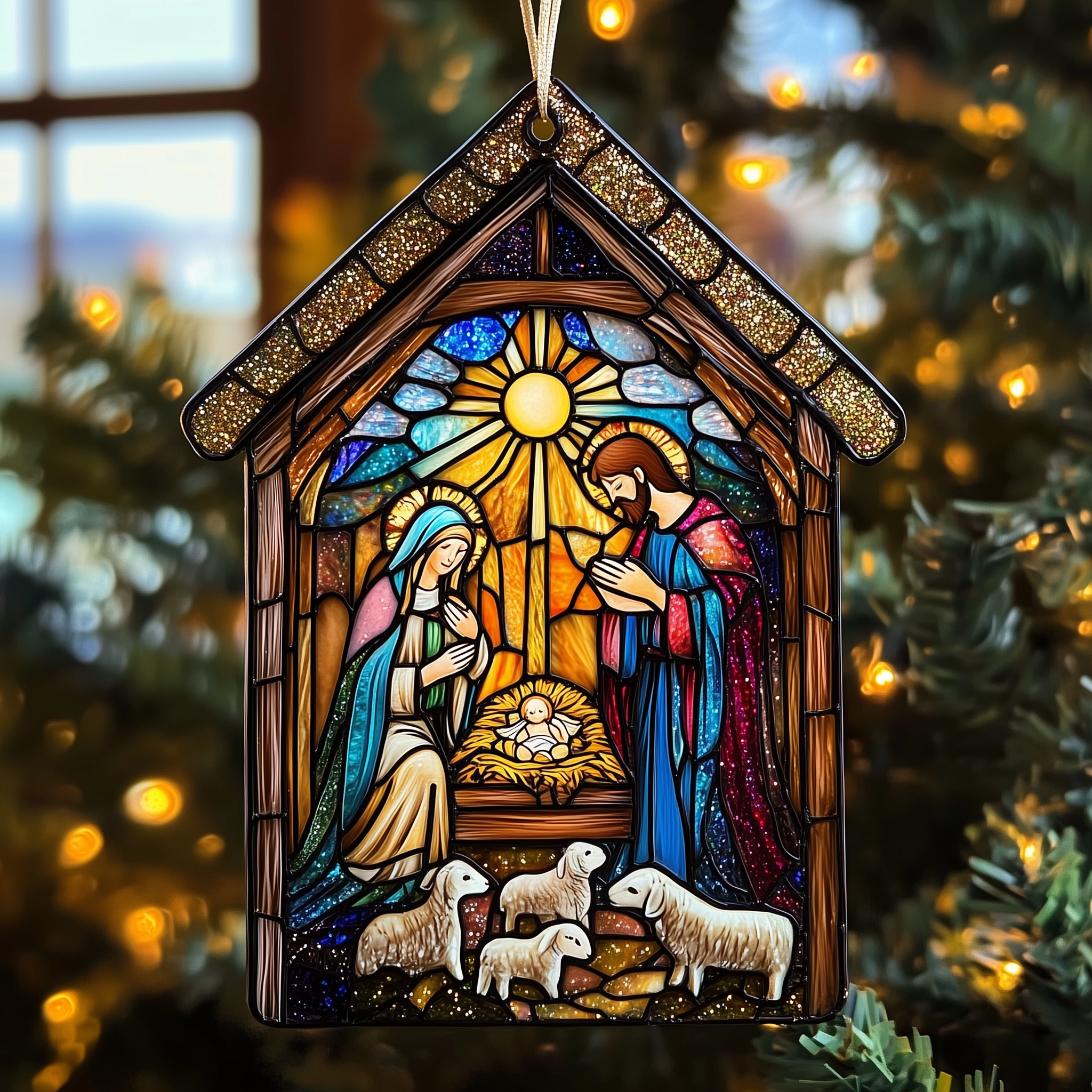 Nativity Acrylic Suncatcher Ornament Christmas Ornament Decoration Unique Christmas Gift