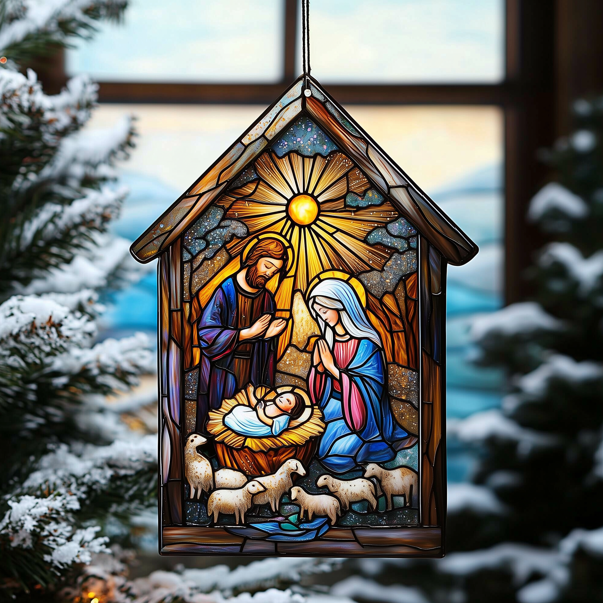 Nativity Mica Ornament Add a Personal Flair to Your Tree with Rare Ornaments