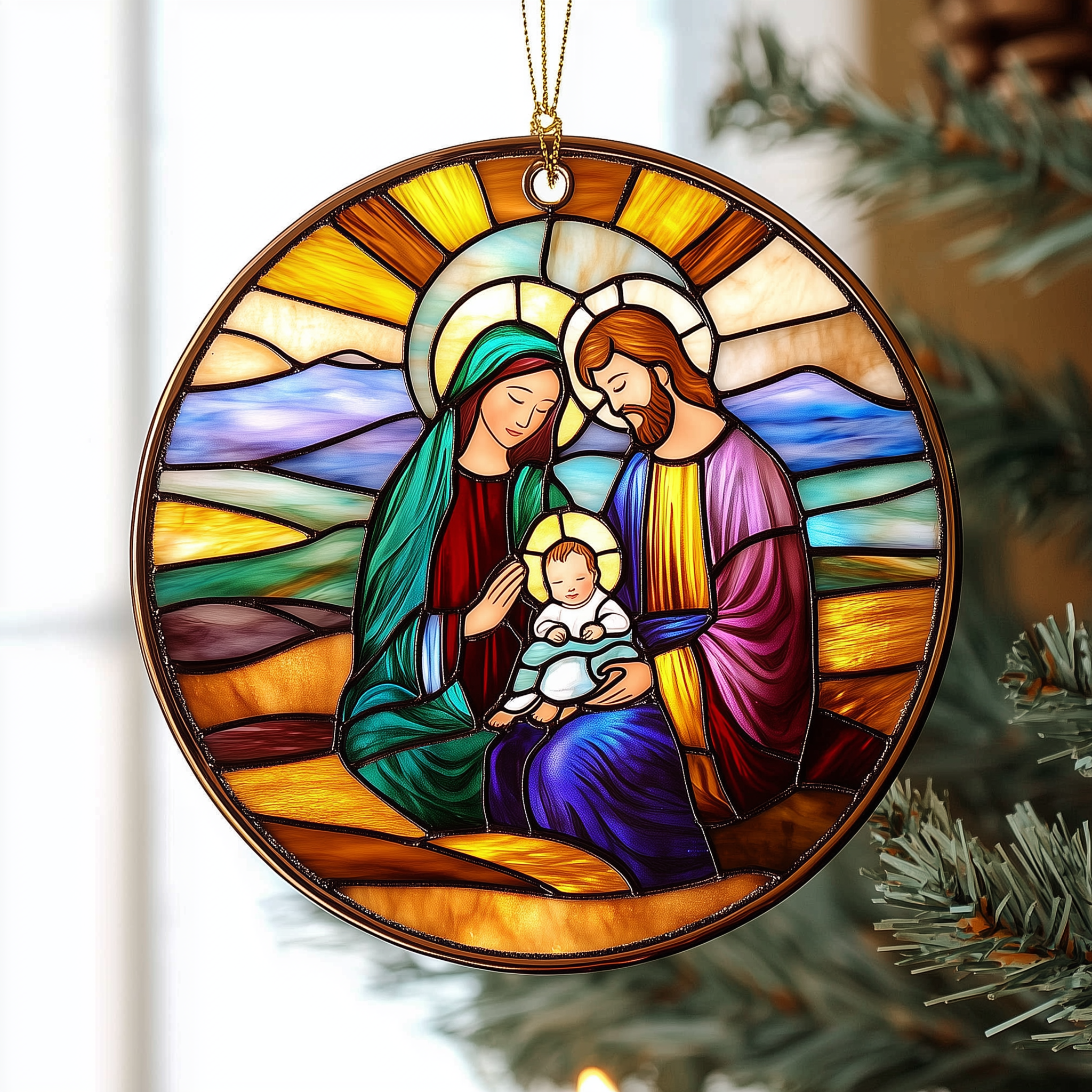 Nativity Mica Ornament Celebrate Generations with Keepsake Family Ornaments