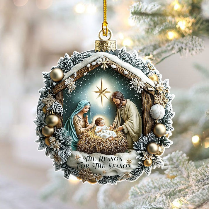 Nativity Night's Divine Light Christmas Ornament Nativity Xmas Tree Ornaments Gifts For Her