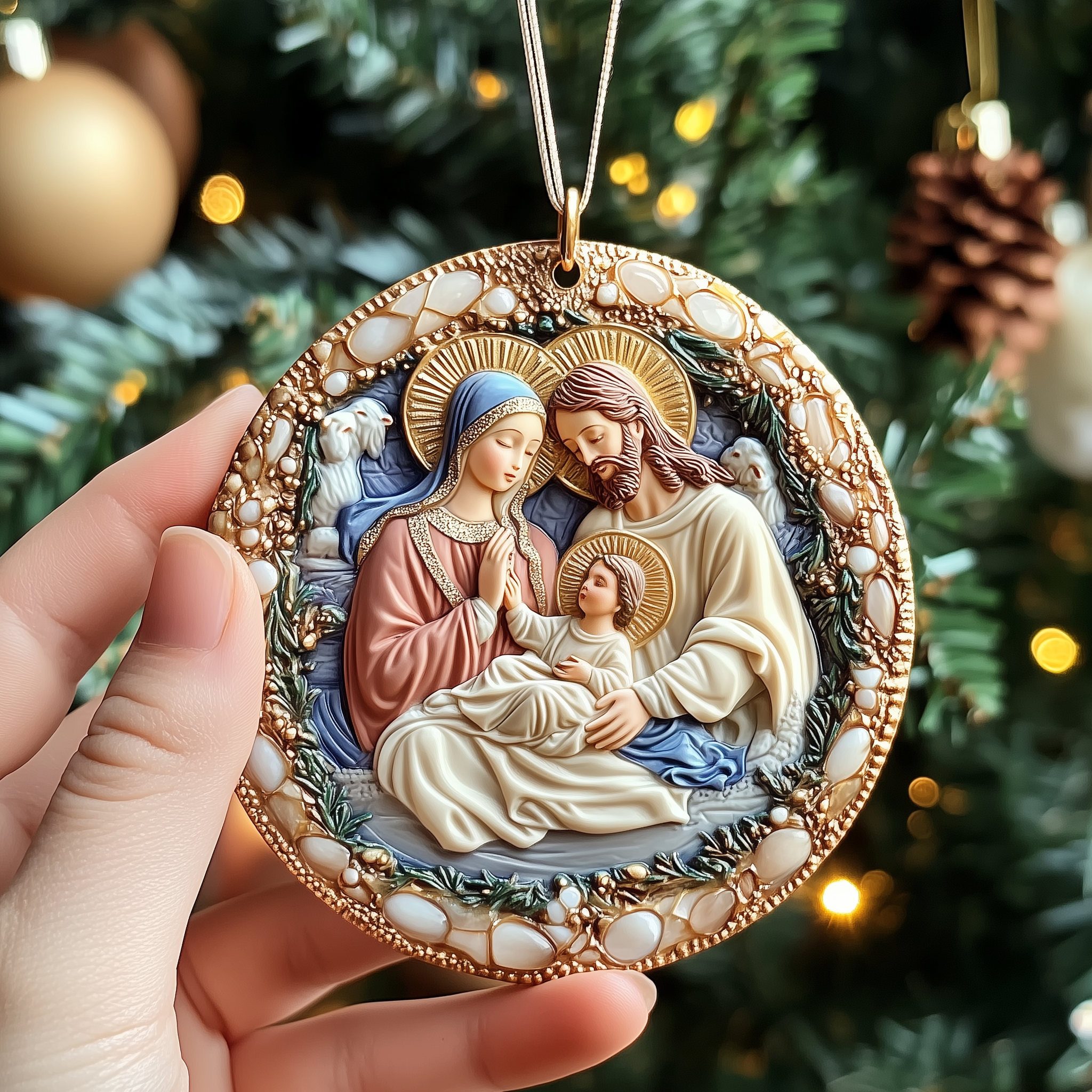 Nativity Scene Acrylic Ornament Housewarming Ornament Gift