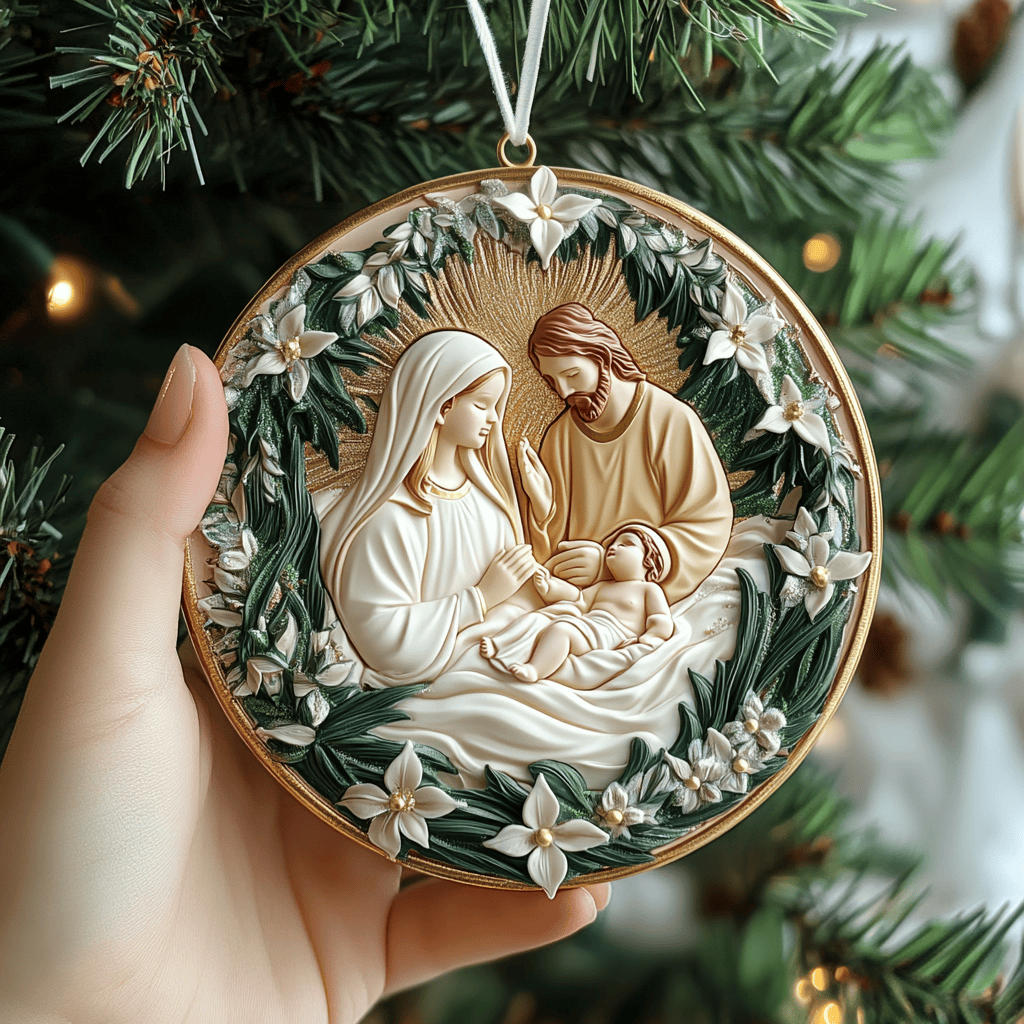 Nativity Scene Mica Ornament Bring Smiles to the Holidays with Unique Ornament Gifts
